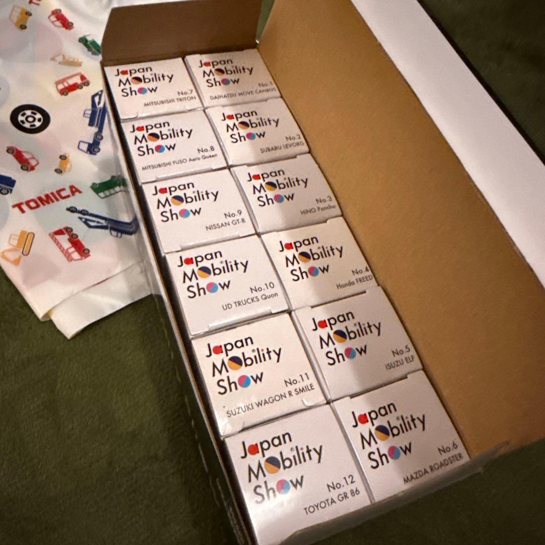 新品未開封　ジャパンモビリティショー2025限定トミカ　12台セット