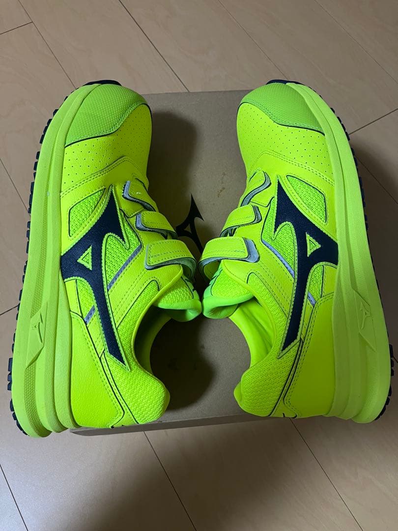 Mizuno 蛍光イエロー 安全靴 オールマイティLSII22 29cm