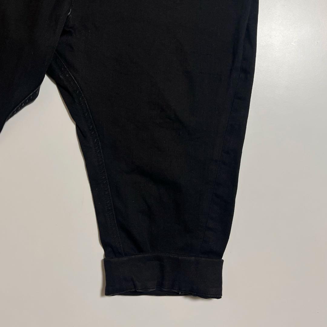 20-21FW JULIUS ユリウス サルエルデニムパンツ ブラック 1サイズ