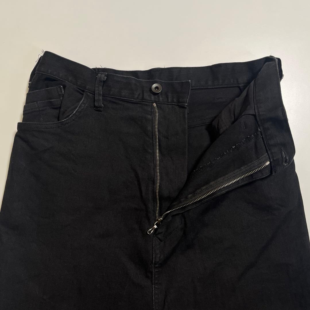 20-21FW JULIUS ユリウス サルエルデニムパンツ ブラック 1サイズ