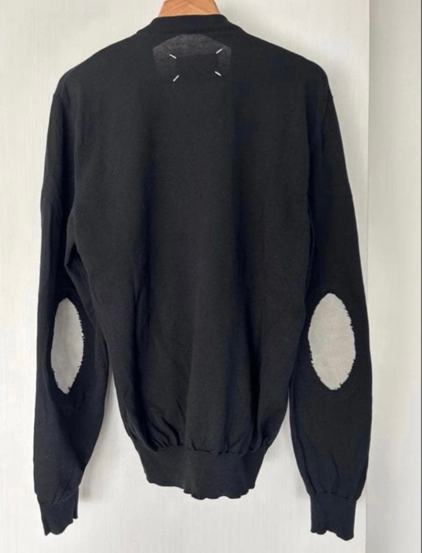 maison margiela エルボーパッチ　Vネックセーター
