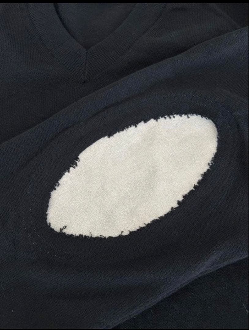 maison margiela エルボーパッチ　Vネックセーター