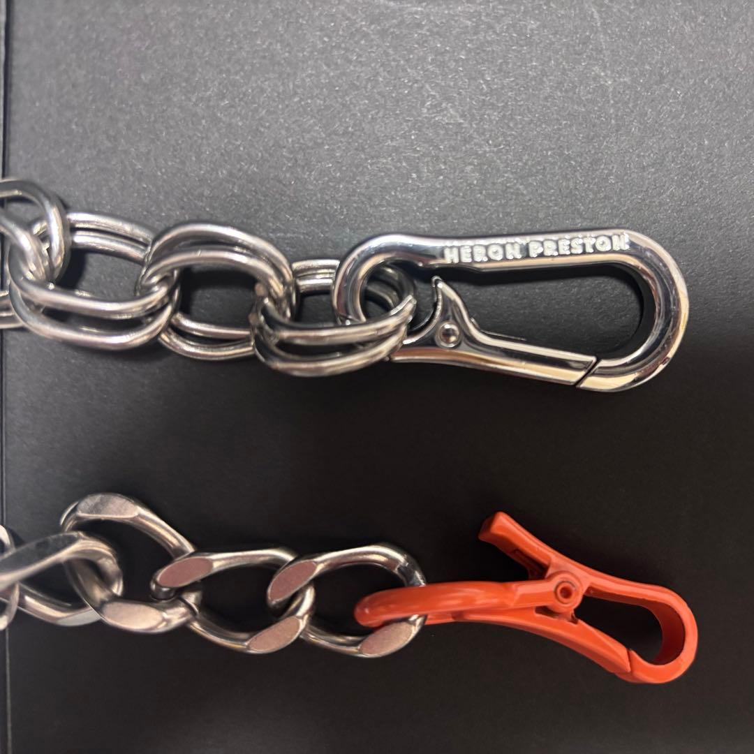 Heron prestonステンレススチール ウォレットチェーン シルバー