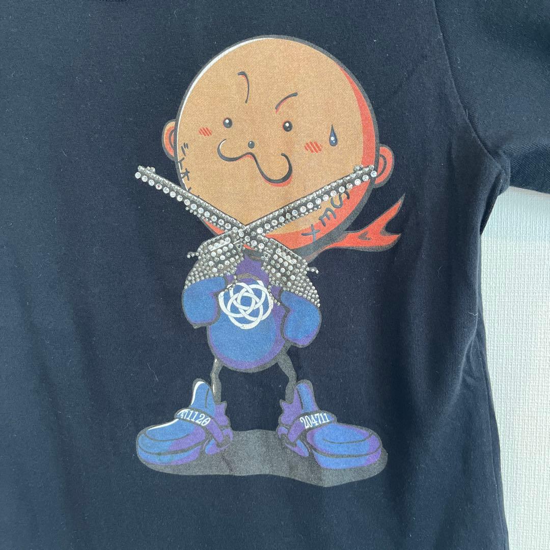 Serina　roar キャラクターグラフィック 半袖Tシャツ 黒