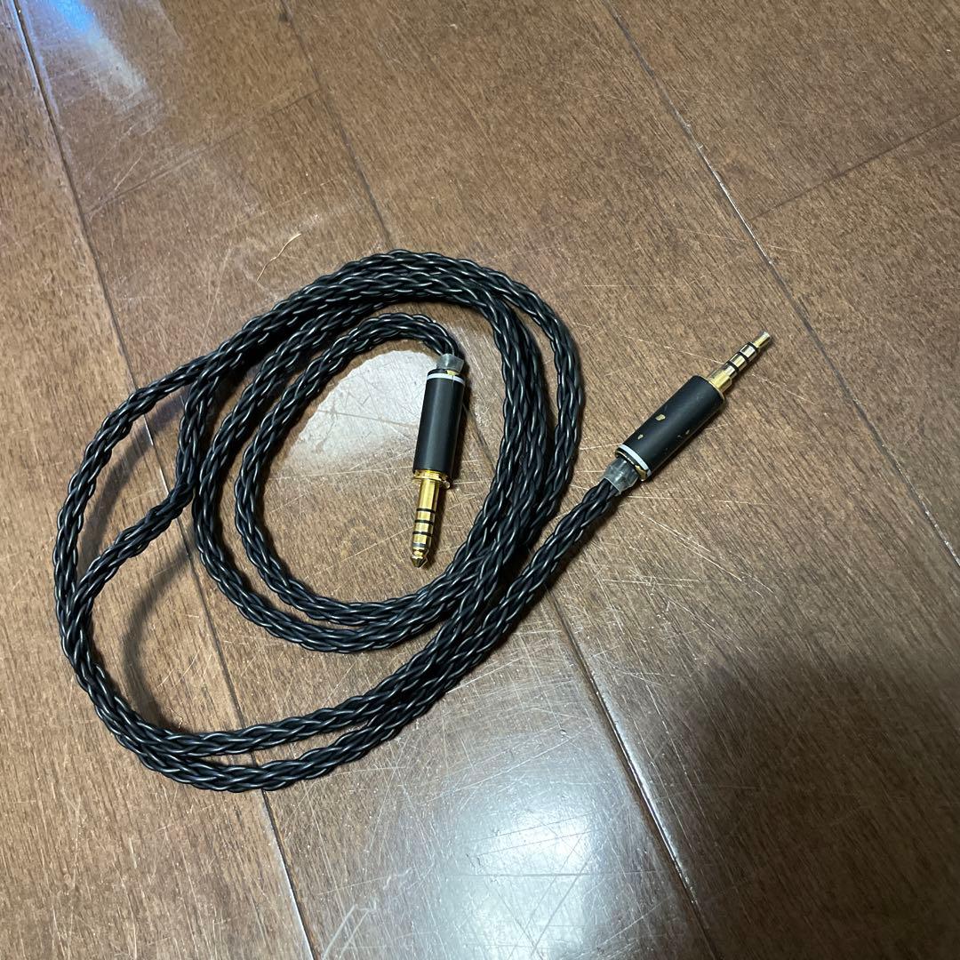 NOBUNAGA Labs 黒龍　ヘッドホンケーブル 3.5mm 4.4mm