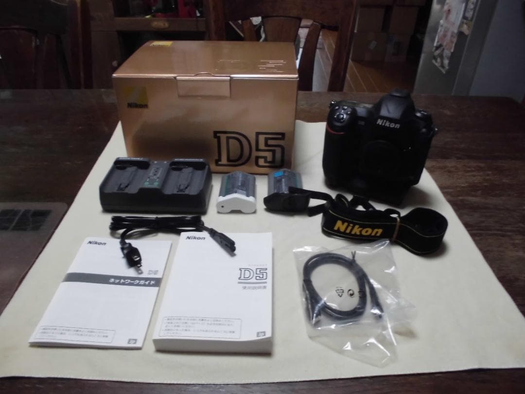 超美品 ショット数激少97 NIKON D5 XQDタイプ 元箱取説他