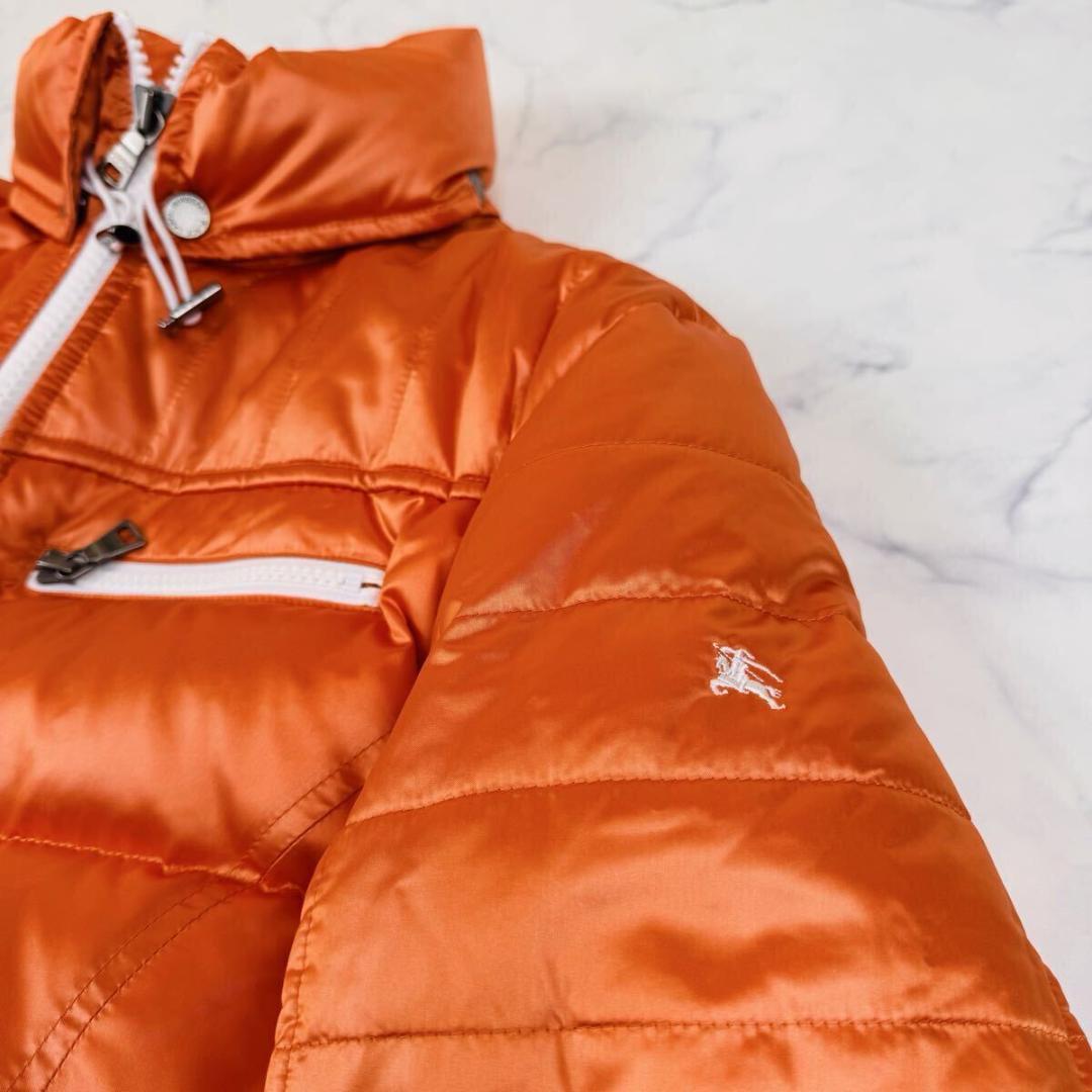 バーバリーブラックレーベル ダウン ライダース ノバチェック ホースロゴ 刺繍