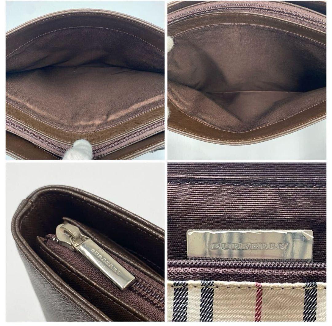 【美品】バーバリー トートバッグ A4収納可 サフィアーノレザー 自立