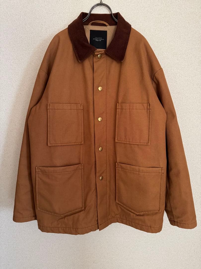 UNUSED ダックカバーオール us1317 サイズ1 ブラウン