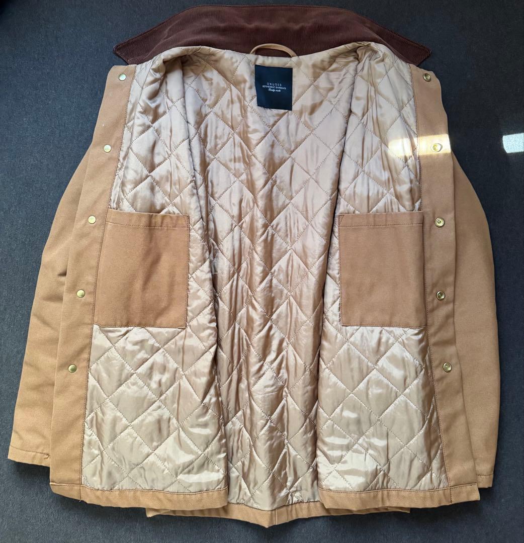 UNUSED ダックカバーオール us1317 サイズ1 ブラウン