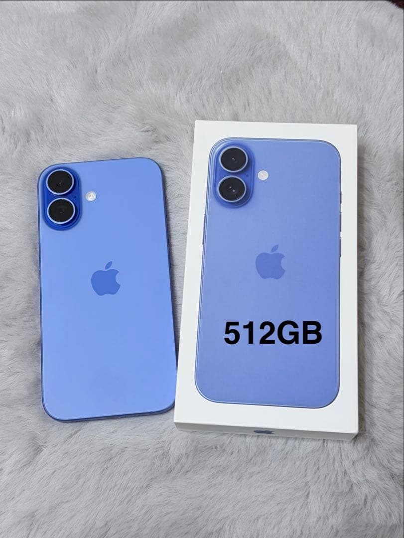 iPhone16 512GB ウルトラマリン　ケース付き