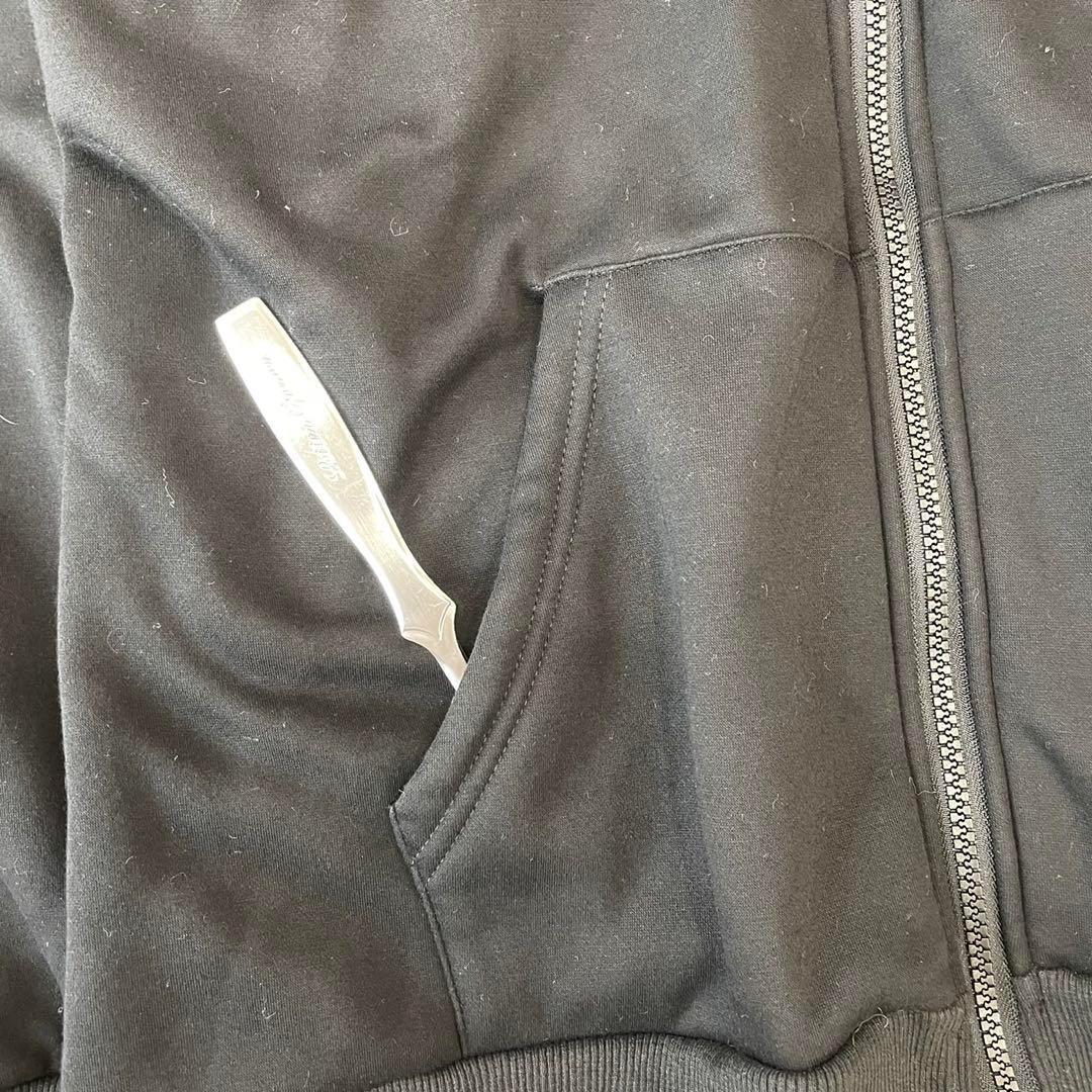 美品drew house フーディー パーカー Lニコちゃんロゴバックプリント黒