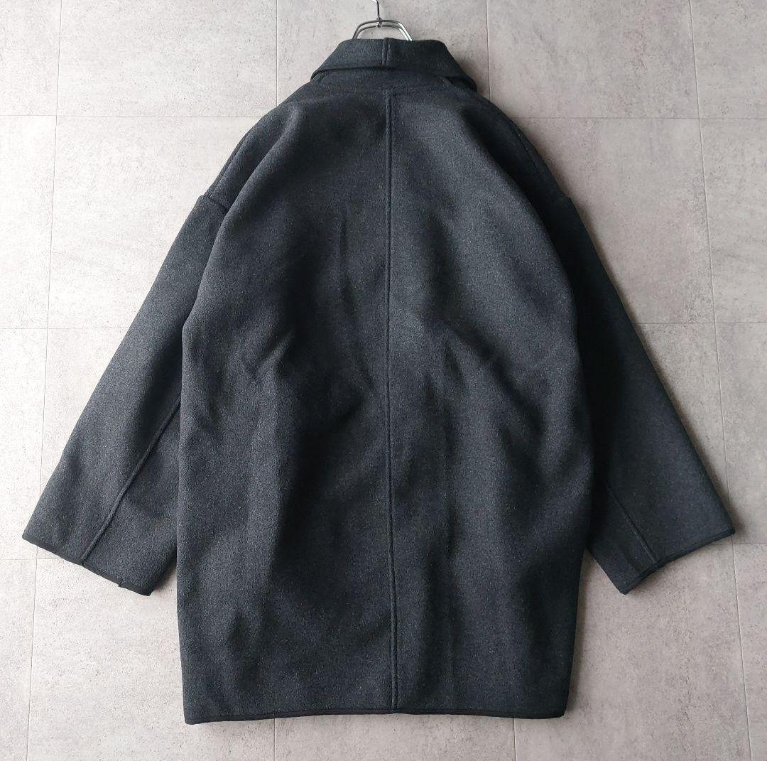 ガリャルダガランテ パイピング ウール リバーコート ハーフガウン