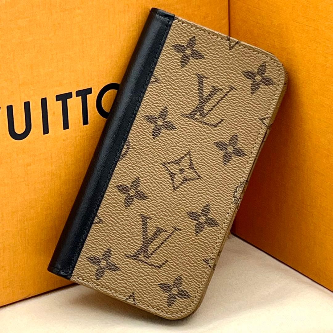 ★極美品★ヴィトン　iPhoneケース　モノグラムリバース　フォリオ　14PRO