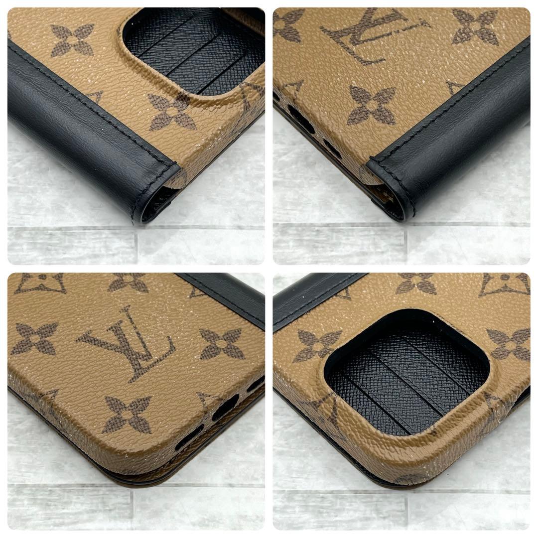 ★極美品★ヴィトン　iPhoneケース　モノグラムリバース　フォリオ　14PRO