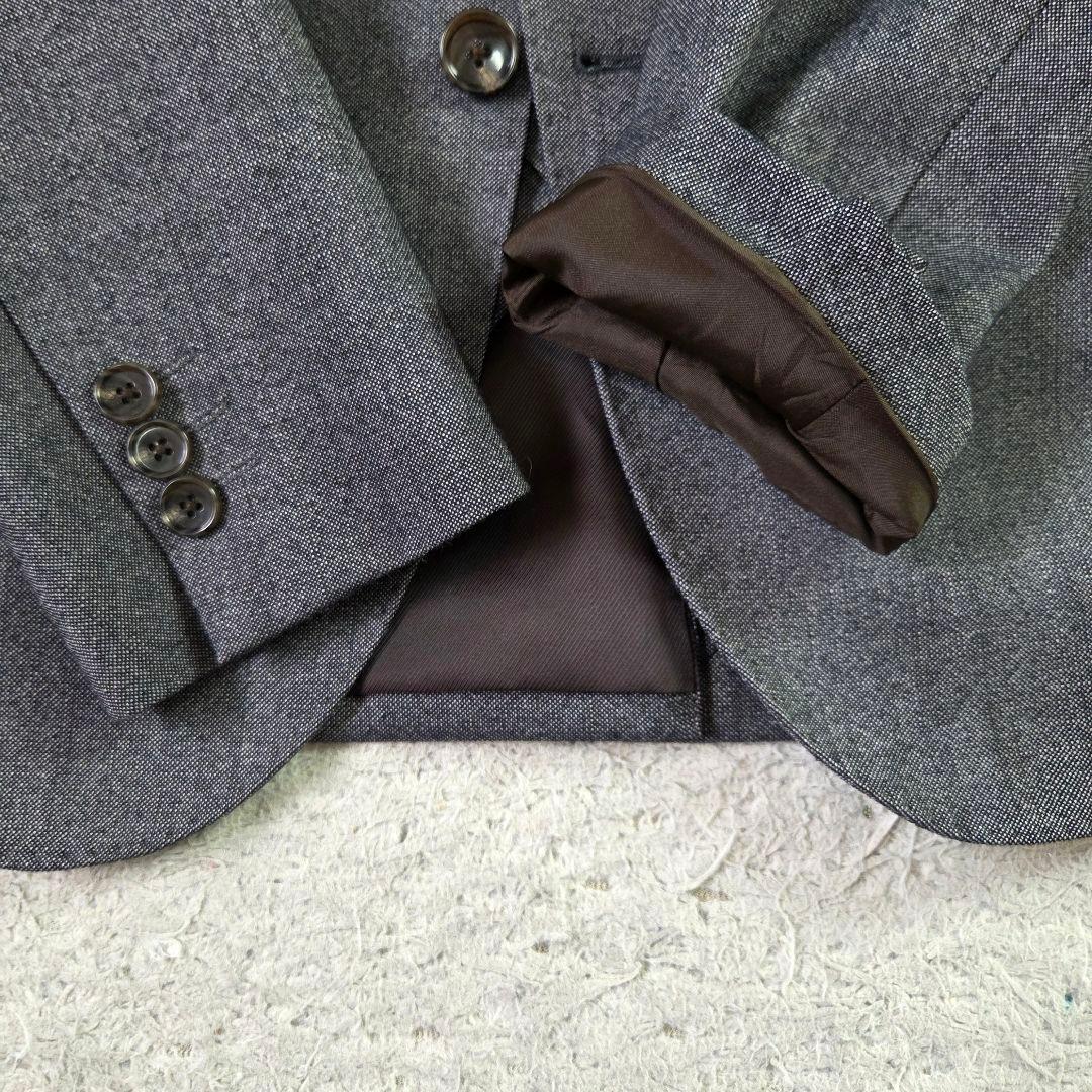 美品 エムエフエディトリアル 3ピース スーツ シャイニーウール サイズS