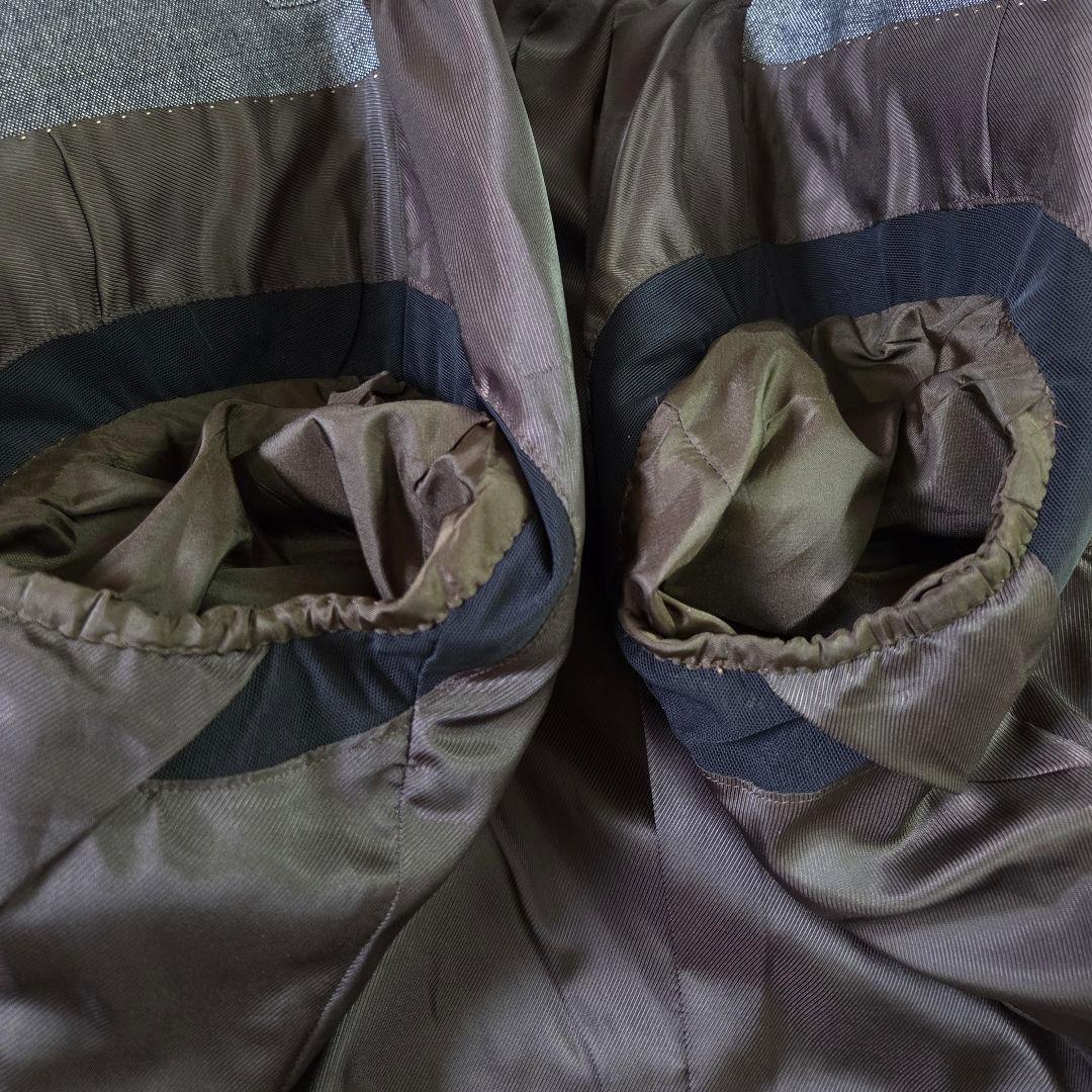 美品 エムエフエディトリアル 3ピース スーツ シャイニーウール サイズS