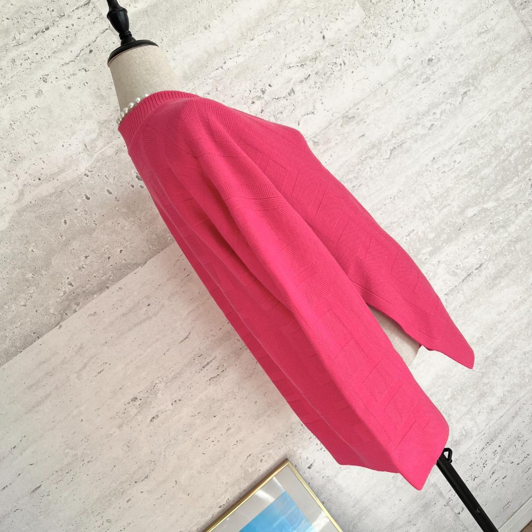 極美品★HERMES★Hジャガード★キーネック★ロングニット★チュニック