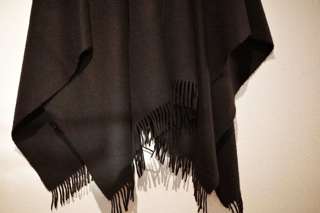 【希少】Johnstons ジョンストンズ 大判ウールストール black