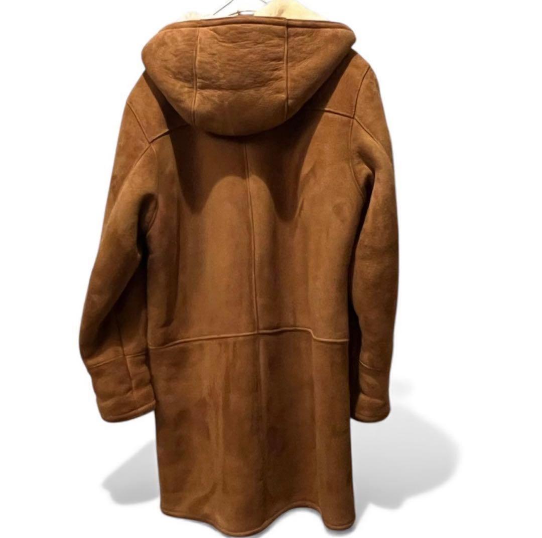 US SHEEPSKINメンズ ムートン ボア ダッフルコート M USA製