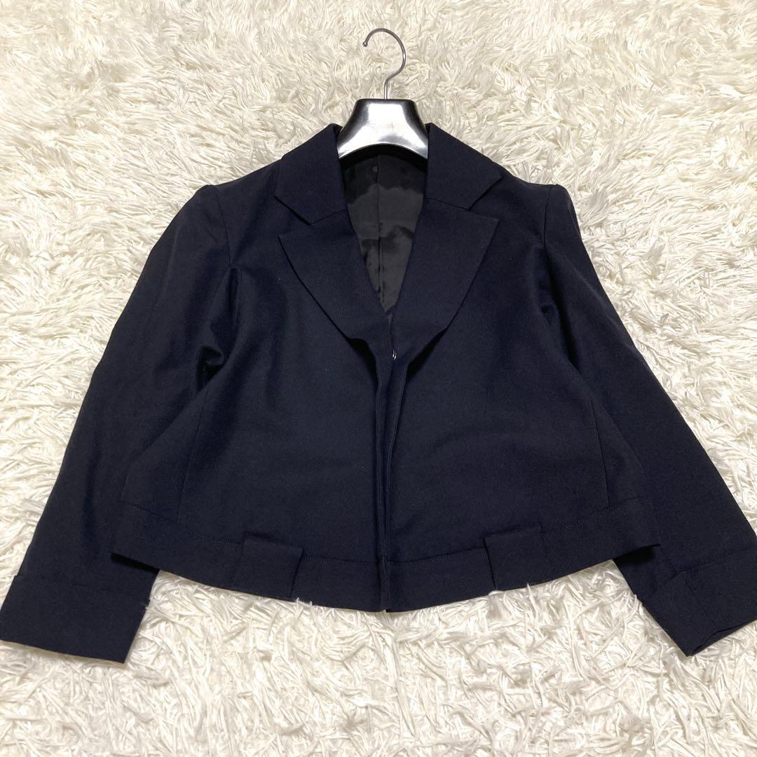 美品✨ヨウジヤマモト　クロップドジャケット　変形　S 黒　ウール　archive