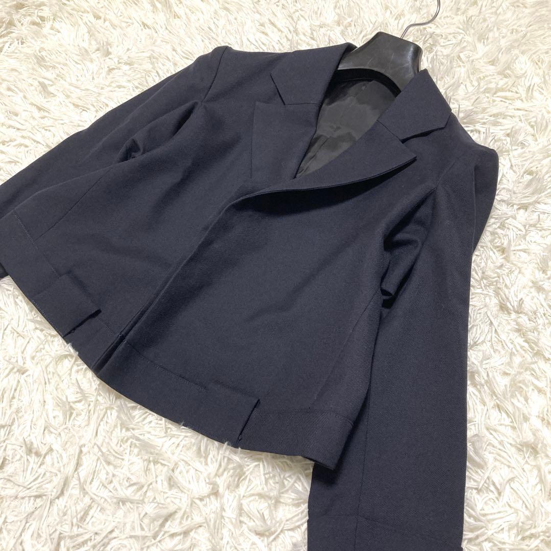 美品✨ヨウジヤマモト　クロップドジャケット　変形　S 黒　ウール　archive