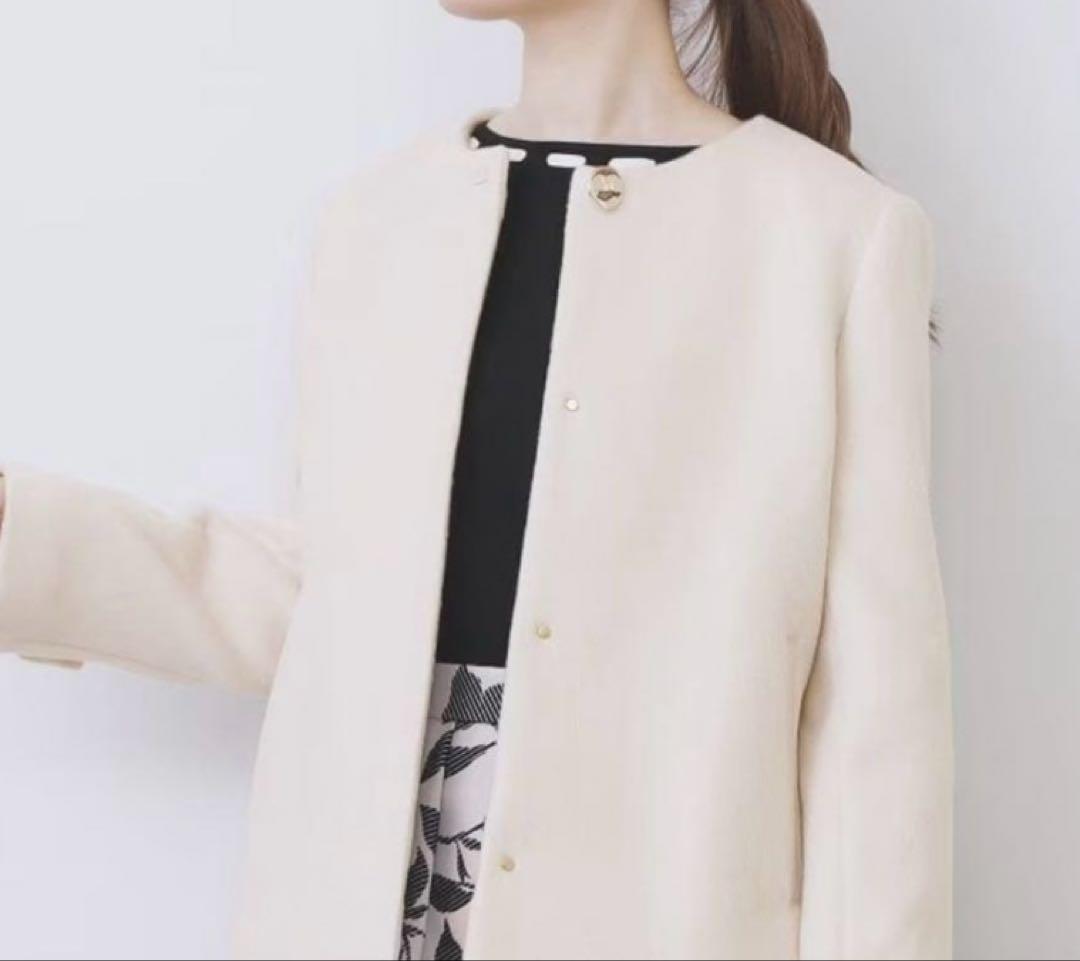 美品！今期！index ノーカラーショートコート