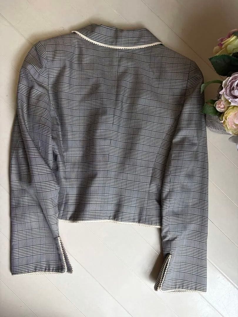 ヴィンテージ⭐︎Dior テーラードジャケット チェック柄⭐︎Mサイズ