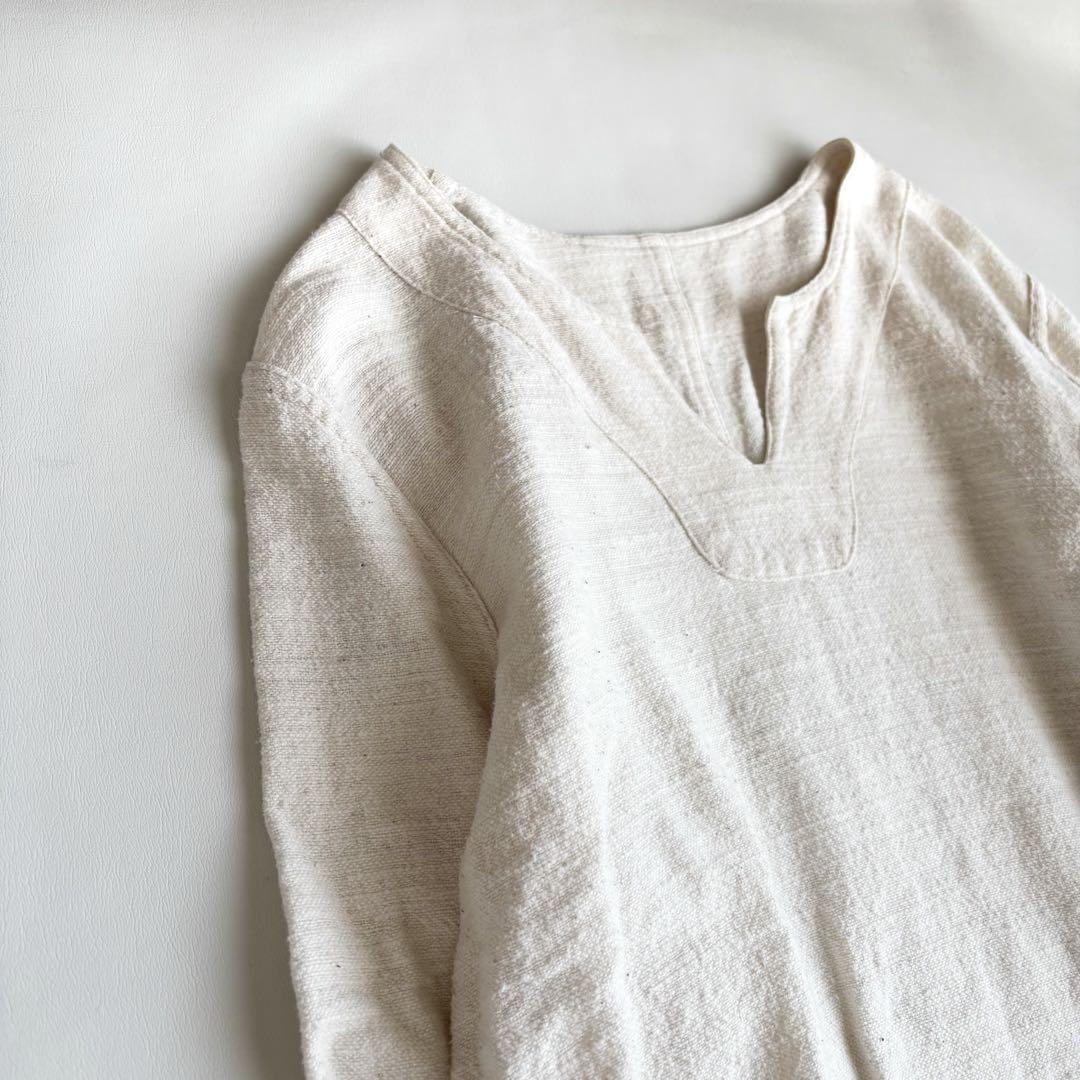 ussato うさと　うさとの服　手織り　ハンドメイド　プルオーバー　手紡ぎ