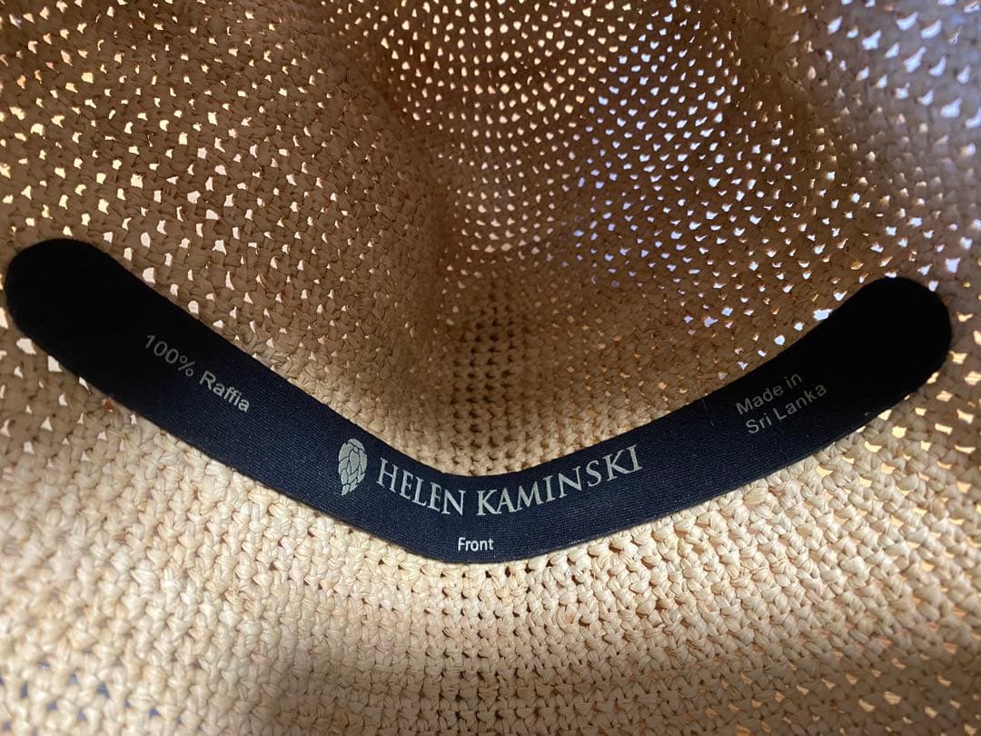 【HELEN KAMINSKI ヘレンカミンスキー】 ラフィアハット保存袋付き