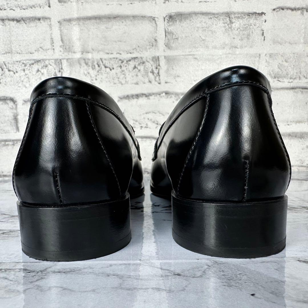 ほぼ未使用✨プラダ ブラッシュドレザー 三角ロゴ ローファー 付属品完備