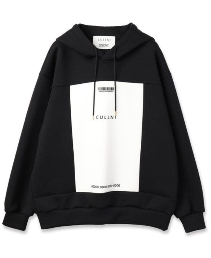 【美品】CULLNI × SHAREEF コラボ パーカー ブラック サイズ0