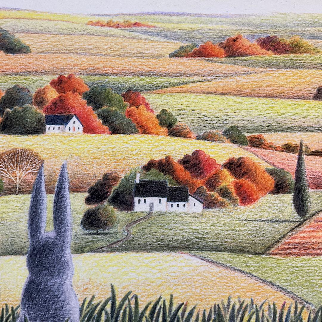 絵画・額縁・版画・渡辺 美香子・新品未使用・可愛い・美術品・インテリア・雑貨