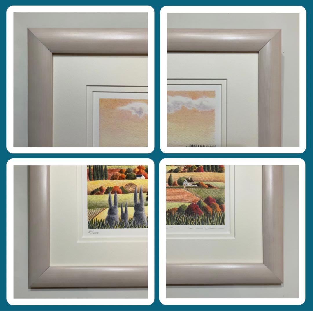 絵画・額縁・版画・渡辺 美香子・新品未使用・可愛い・美術品・インテリア・雑貨