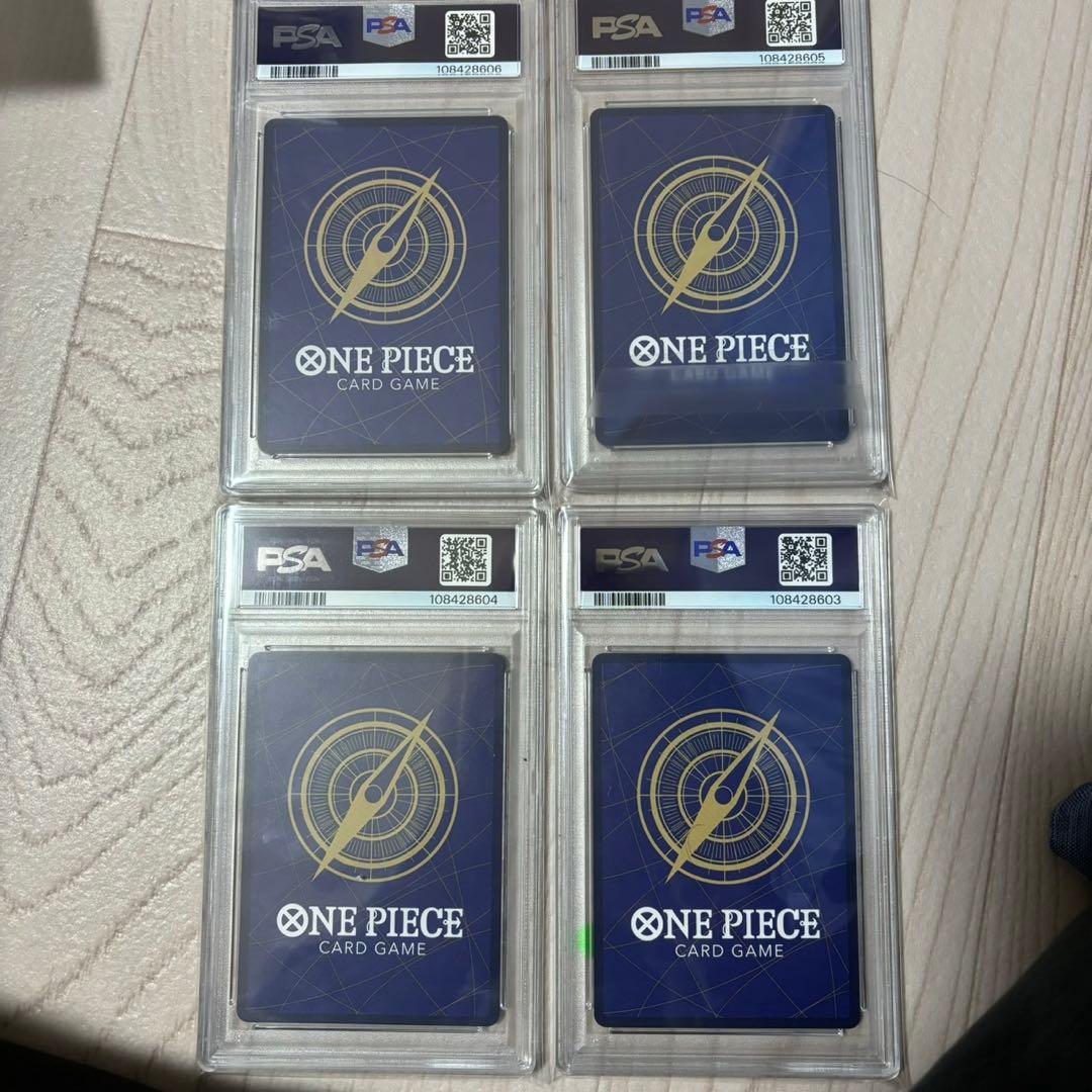 ワンピース カードゲーム WANTED 4連番　新四皇手配書　PSA10