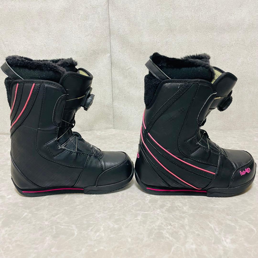 HEAD ヘッド ボア BOA 23.5cm スノーボードブーツ ダイヤル式 黒
