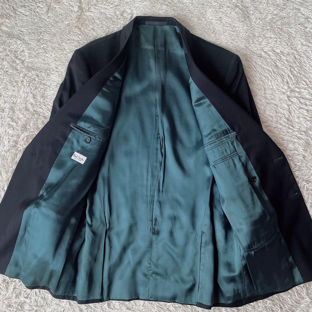 ポールスミス ダブルジャケット スーツセットアップ ダークネイビー ウール