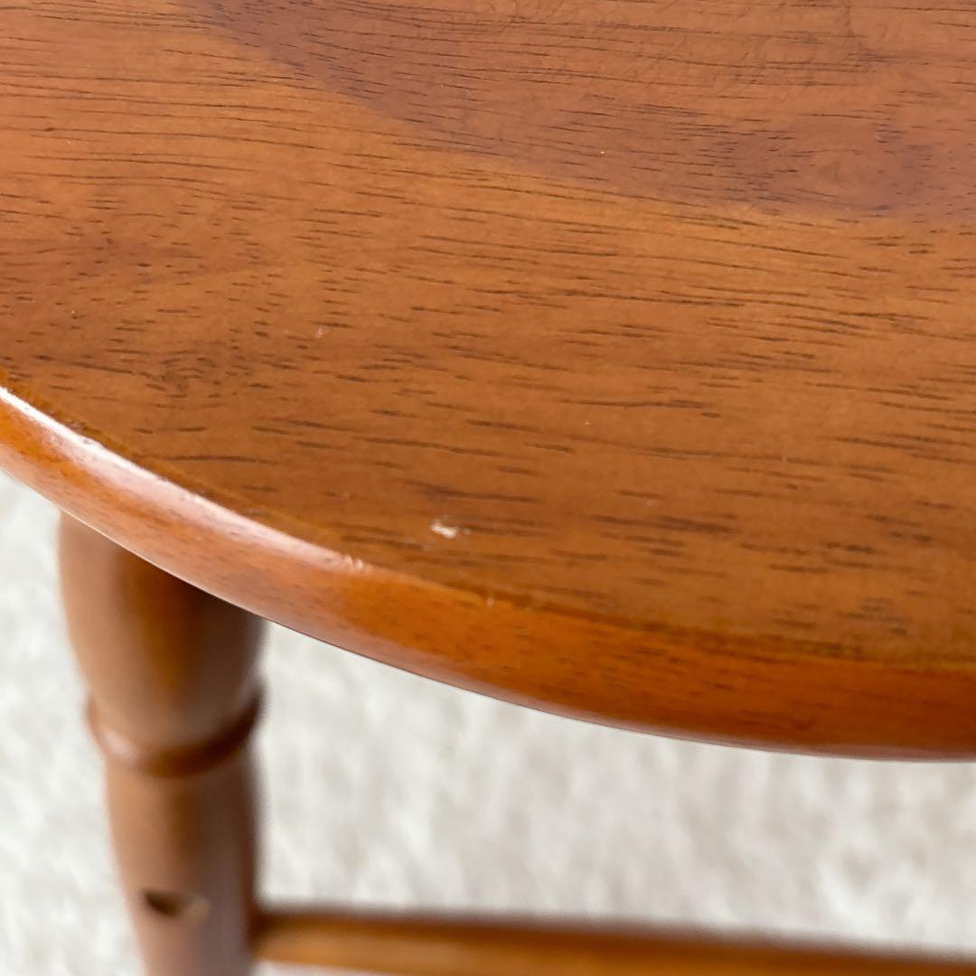 美品】市場家具 オマージュ スツール 丸椅子 木製 2脚セット カントリー