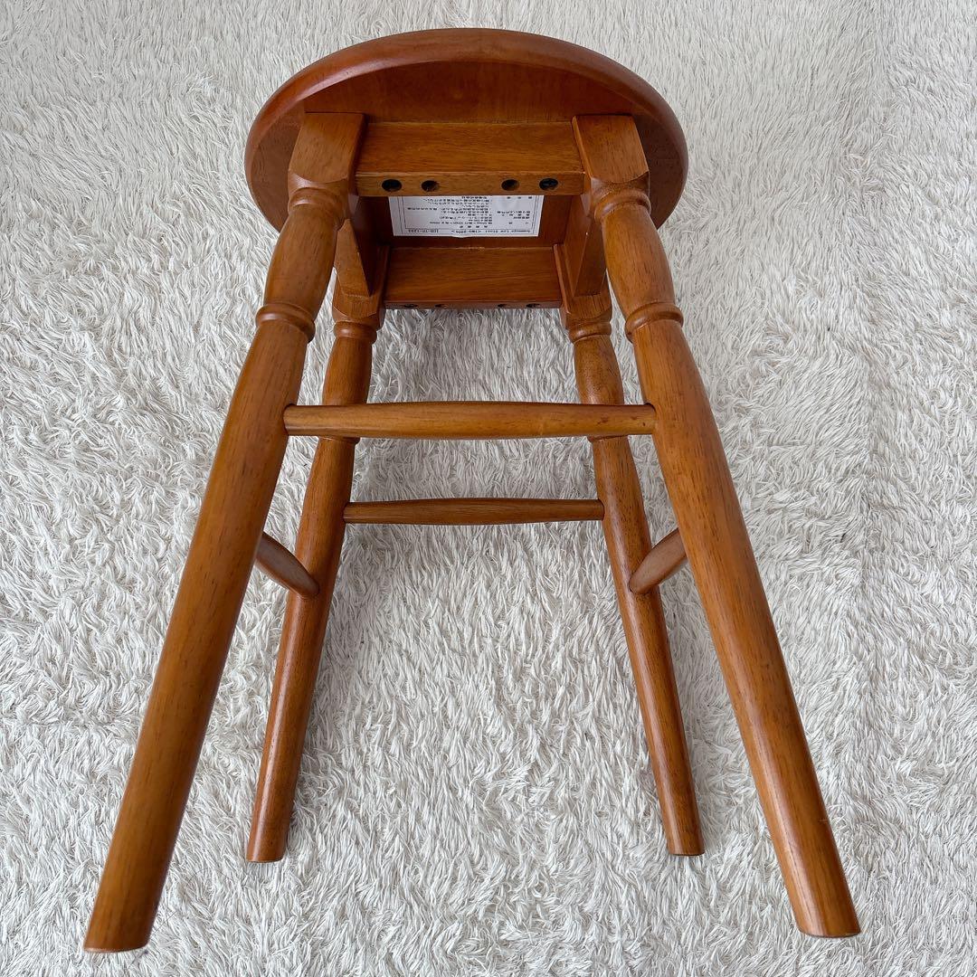 美品】市場家具 オマージュ スツール 丸椅子 木製 2脚セット カントリー