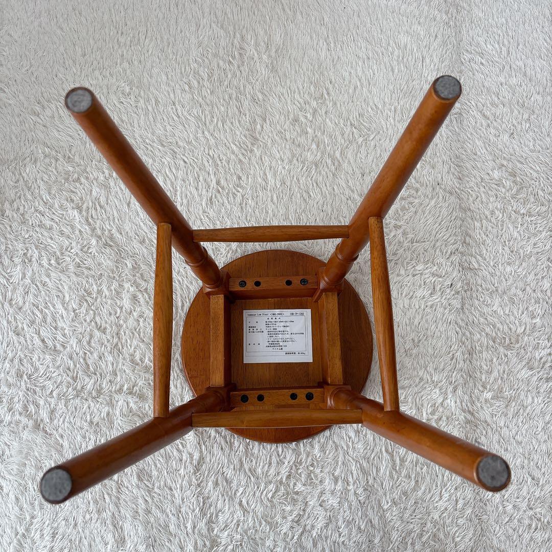 美品】市場家具 オマージュ スツール 丸椅子 木製 2脚セット カントリー