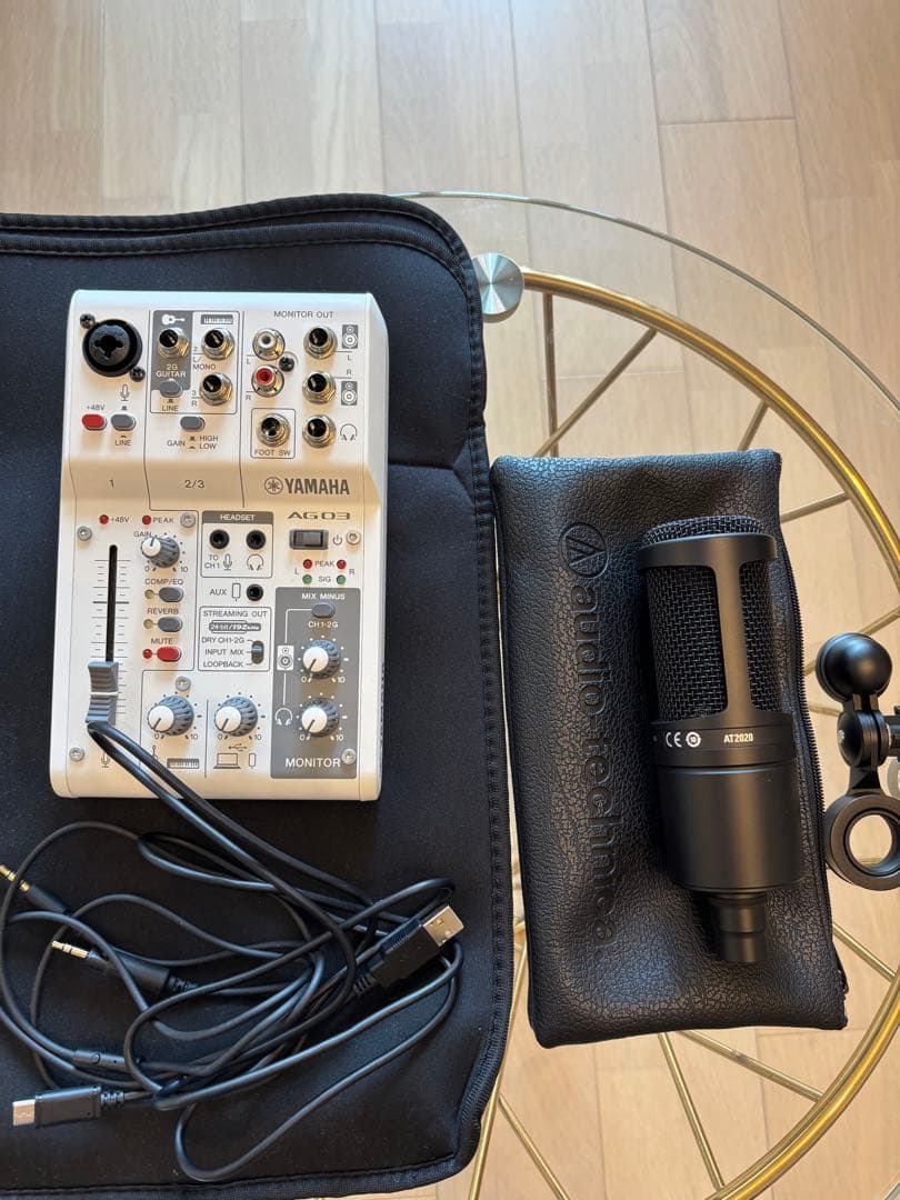 【ライブ配信セット】Yamaha AG03 オーディオインターフェイス　マイク