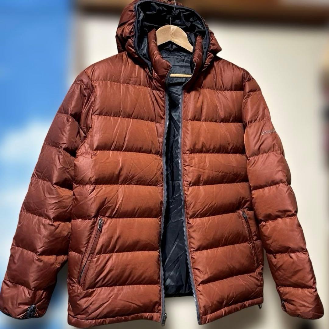 Eddie Bauer(エディーバウアー)リバーシブルフーデットダウンジャケット