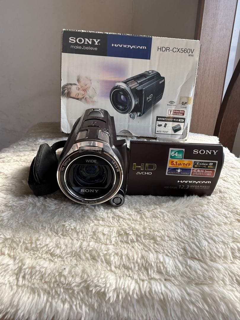 SONY HDR-CX560V 本体他 ハンディカム12. 3メガピクセル