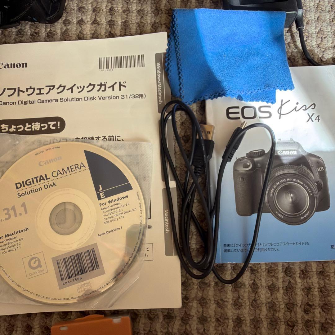 最終Canon EOS Kiss X4 デジタル一眼レフカメラ SDフルセット