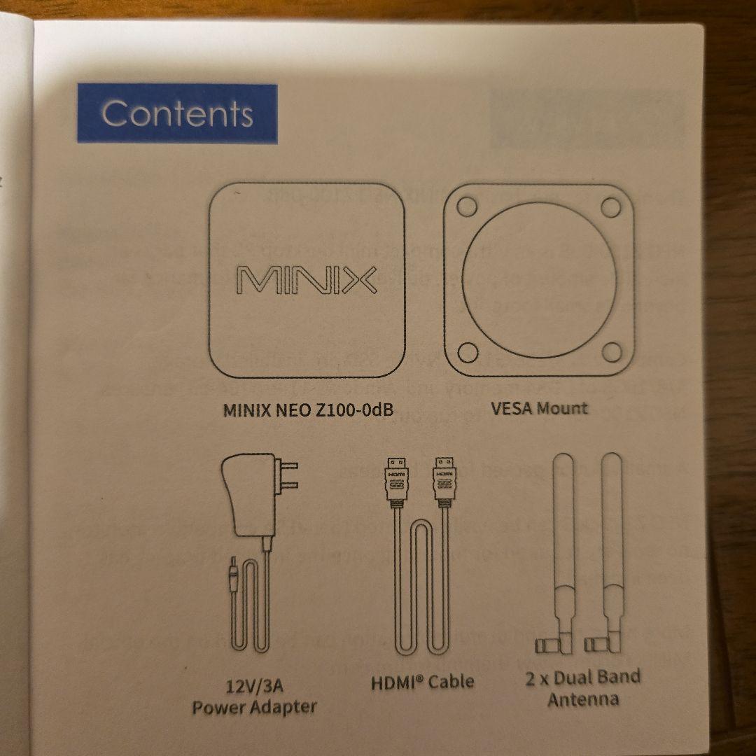 MINIX Z100-0db N100 ファンレスミニPC