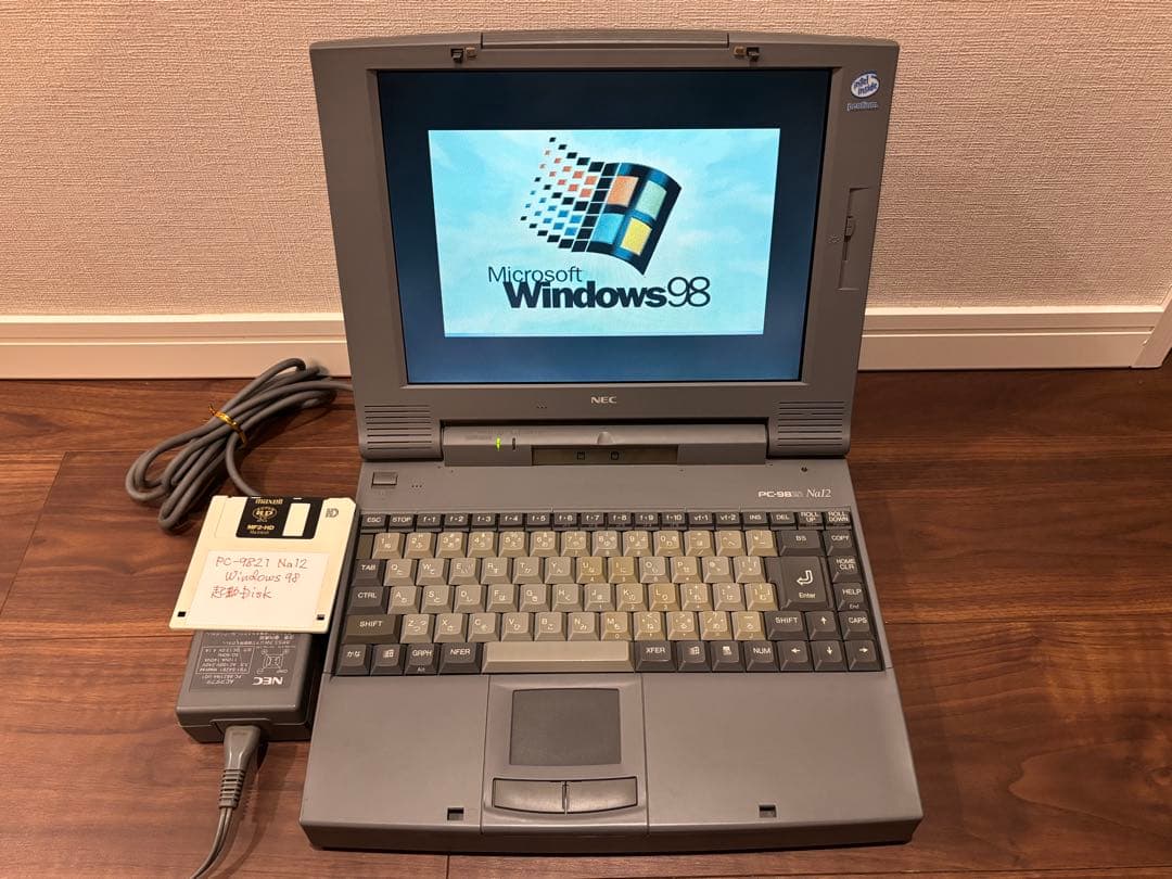 NEC 98NOTE PC9821Na12/S8 純正アダプター付き