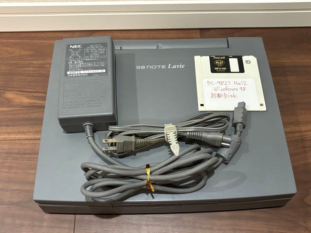 NEC 98NOTE PC9821Na12/S8 純正アダプター付き