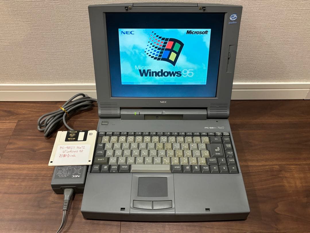 NEC 98NOTE PC9821Na12/S8 純正アダプター付き