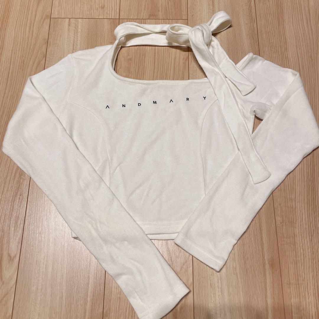 ANDMARY 正規品 Nana ribbon oneshoulder tops