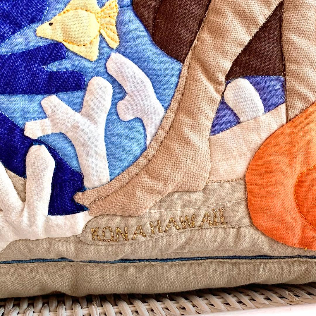 ハワイアンキルト　バッグ　タペストリー　フラガール 鳥　ハワイ　オーダー